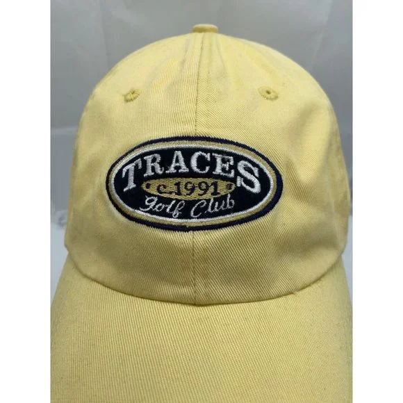 Tracers Golf Club Yellow Ahead Baseball Hat Cap Adjustable Strap-back - Picture 3 of 7